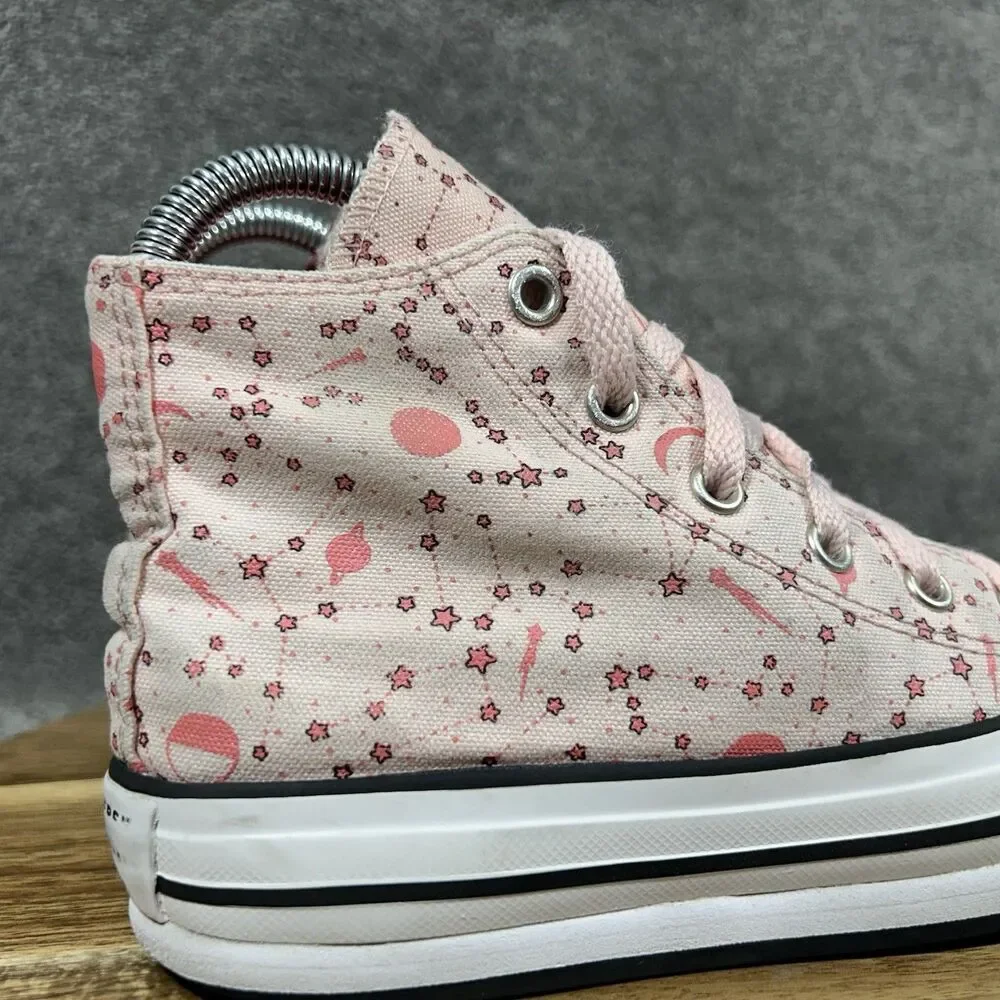 Converse Chuck Taylor All Star 673105C Kids Sz 1 Pink Constellations Shoes Used
